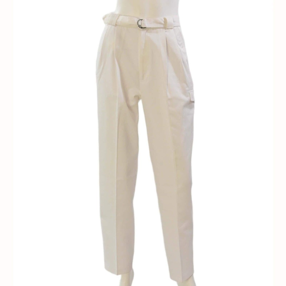 90s Vintage Chaus White High Waist Cargo Pants Tapered Leg Womens Size 8
